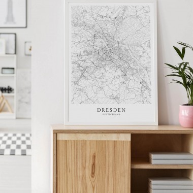 DRESDEN als hochwertiges Poster im skandinavischen Stil von Skanemarie +++ Geschenkidee