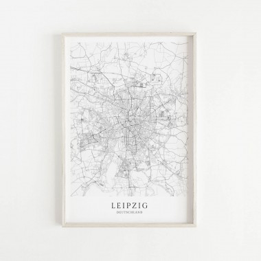 LEIPZIG als hochwertiges Poster im skandinavischen Stil von Skanemarie +++ Geschenkidee
