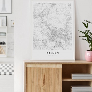 BREMEN als hochwertiges Poster im skandinavischen Stil von Skanemarie +++ Geschenkidee