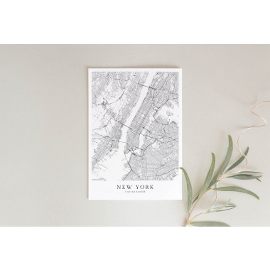 NEW YORK als hochwertiges Poster im skandinavischen Stil von Skanemarie