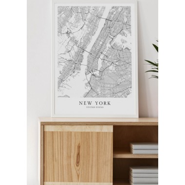 NEW YORK als hochwertiges Poster im skandinavischen Stil von Skanemarie