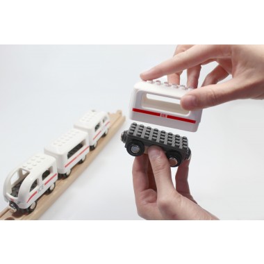 NOPPI ICE Zug, kompatibel zu LEGO u. BRIO - von Neue Freunde