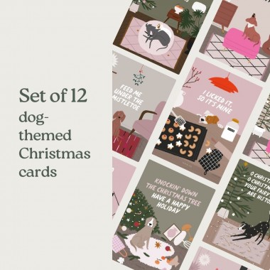 typealive / Weihnachtskarten-Set / 12er SET Petisfaction "Dogs"