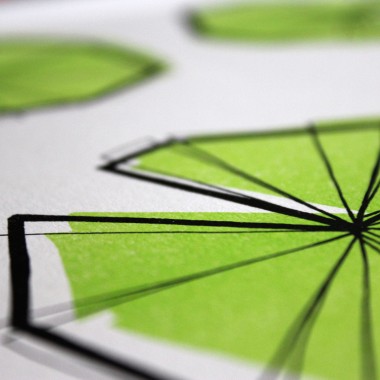 Handsignierte Risographie "Nymphaea" [umweltfreundlicher Artprint von woelfins]