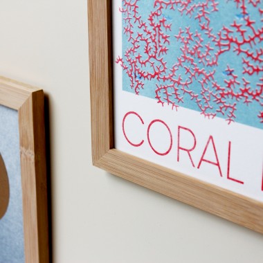 Handsignierte A5 Risographie "Coral" [umweltfreundlicher Artprint]