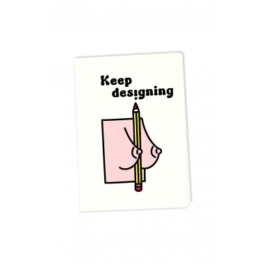 Klappkarte Keep creating – Brunhilda