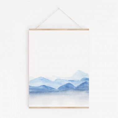 BLÅAVA Print als hochwertiger Posterdruck im skandinavischen Stil von Skanemarie +++ Geschenkidee