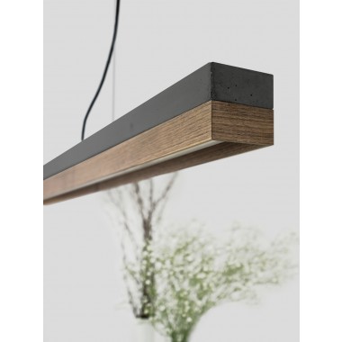 	GANTlights - Beton Hängeleuchte [C-Serie]Nut Lampe minimalistisch