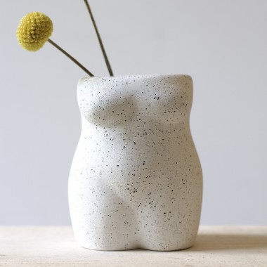 Frauenkörper Vase ''gesprenkelt'' von namou