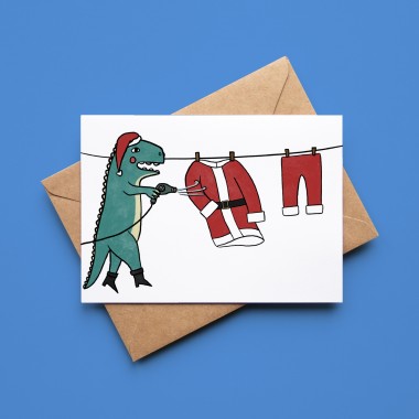 The Naughty District - Lustiges Weihnachtskarten Set »Spirit Animals und Dinos«