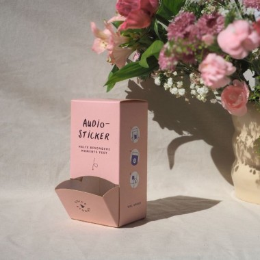 Audio-Sticker von Voicestories für ganz besondere Hochzeitserinnerungen "Rosa"