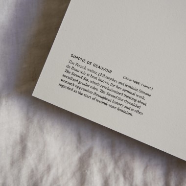 Simone de Beauvoir  – Art Print – Inspiring women in history Edition