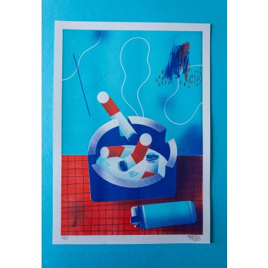 Martin Krusche - Risographie »Aschenbecher«, 29.7x42cm