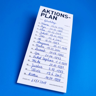 AKTIONSPLAN / Notiz Block / 2er-Set