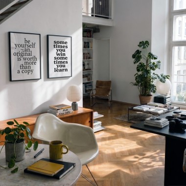 Handgefertigter Linoldruck »Be yourself …« Limited Edition