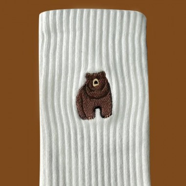 Gerippte Bär Socken von Offbeat