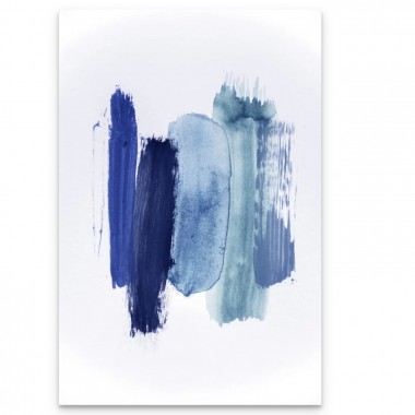 nahili ARTPRINT/POSTER "abstract aquarelle - blue shades of the OCEAN" (DIN A1/A3 & 50x70cm) Meer - Malerei
