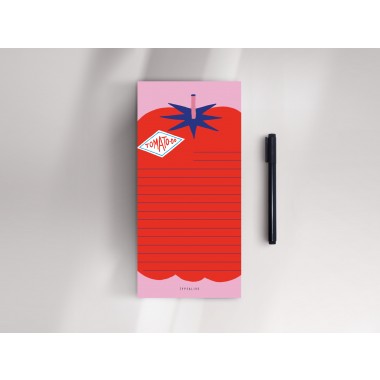 Notizblock "schmal", 3er Set / Tomato Do