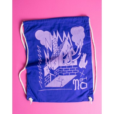 Martin Krusche - Sportbeutel »Burning House« Blue