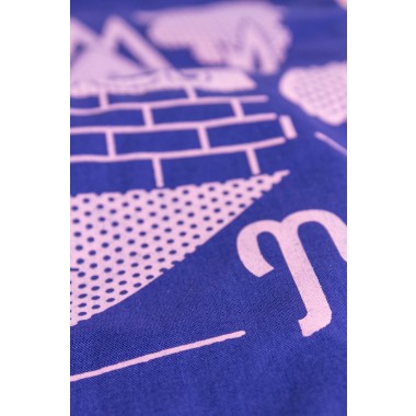Martin Krusche - Sportbeutel »Burning House« Blue