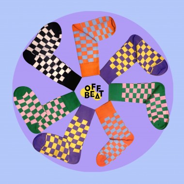 Schachbrett Socken von Offbeat