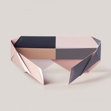 Origami Poster Sunglasses Diva, Blau/Rosa, von Christina Pauls