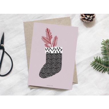 typealive / Weihnachtskarten 4er Set / Christmas Stocking