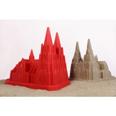 Kölner Dom, Sandförmchen in rot  - von Neue Freunde