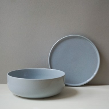 Schale 16 cm Hollyhock mit Deckel/Teller // 600 ml // indre Ceramics