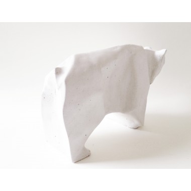 Origami Eisbär aus Beton