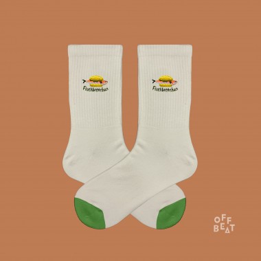 Bestickt Fischbrötchen Socken von Offbeat