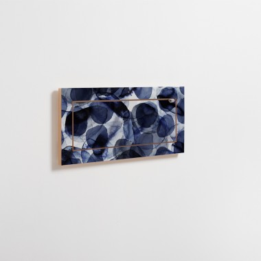 Fläpps Regal 60x27-1 – Bubbles Indigo by Pattern Studio
