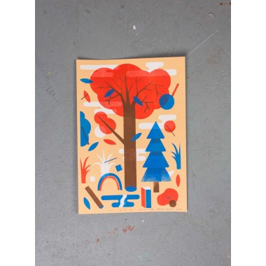 Martin Krusche - Stencilprint »Forest« DINA4