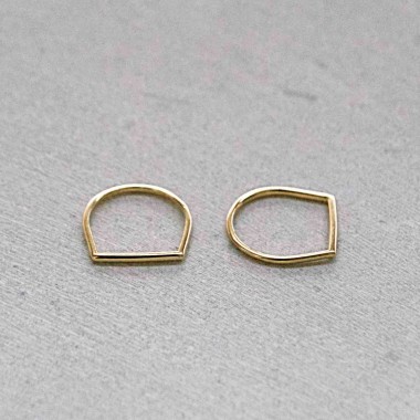 iloveblossom FUN WITH GEOMETRY RING // square // silver