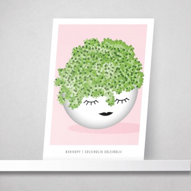 Hey Urban Monkey - A4 Poster - „Bubikopf“