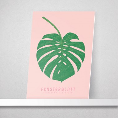 Hey Urban Monkey - A4 Poster - „Fensterblatt“