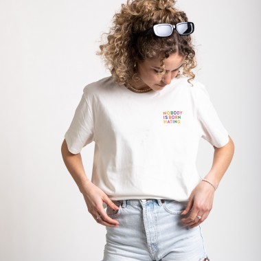 T-Shirt No Hate / Lavendel Rainbow