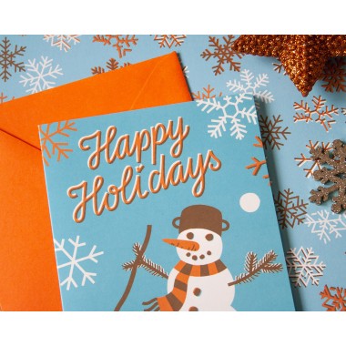 4er Set Weihnachtskarten illustriert // Papaya paper products