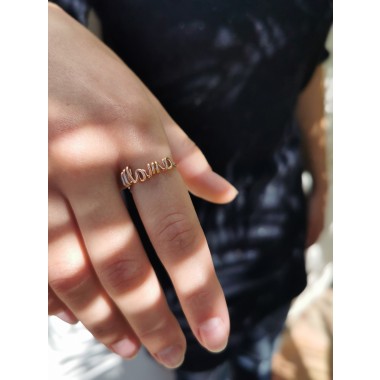 'Mama' Ring, größenverstellbar - in Sterling Silber und (Rosé) Gold Filled - KIZZU Schmuck