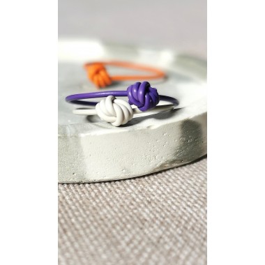 Orange macht glücklich – Statement-Ring aus Kabelresten I KIZZU Schmuck Manufaktur