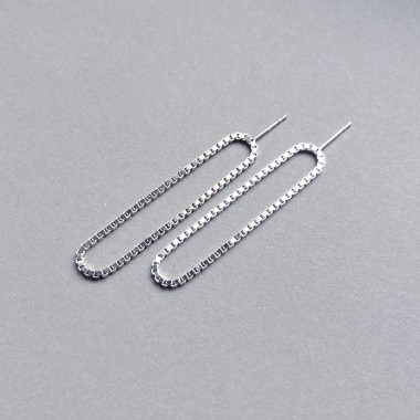 Teresa Gruber Ohrringe
"Zero" lang
925 Silber