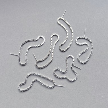 Teresa Gruber Ohrringe
"Zero" lang
925 Silber