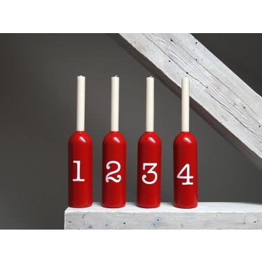 Upcycling Advents Kerzenhalter FIRE