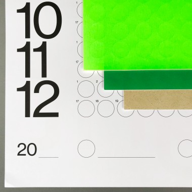 NEW PRINTS ON THE BLOCK / Jahresplaner & Plakat mit Klebepunkten »The future will be bright«