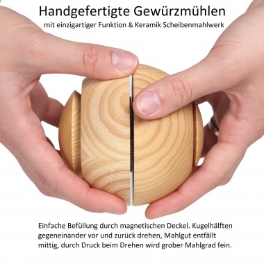 Kohl Produktentwicklung Gewürzmühle / Pfeffermühle / Salzmühle Eiche gebürstet