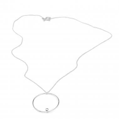 Jonathan Radetz Jewellery, Kette EFFECT, Silber 925, Sterlingsilber, Länge 43 cm, Handmade in Germany