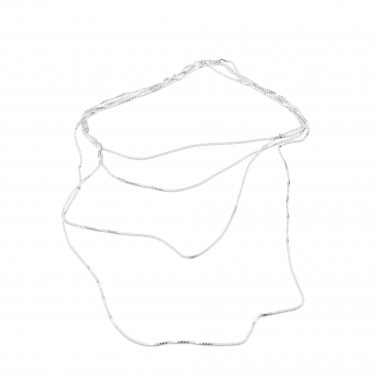Jonathan Radetz Jewellery Kette fineENDLESS, Silber 925, Sterlingsilber, Länge 120 cm, nahtlos, Handmade in Germany