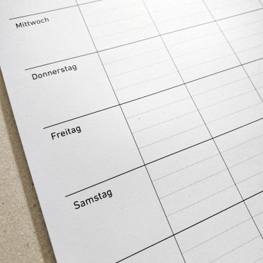 Familien-Wochenplaner A4 mit Posterleiste