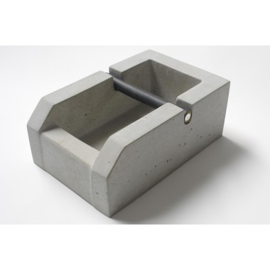 rohes wohnen Espresso Knockbox aus Beton, Abschlagkasten aus Beton