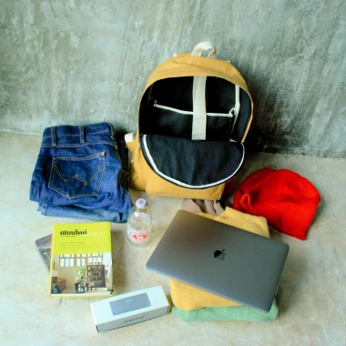 Rucksack aus Kraft Papier 